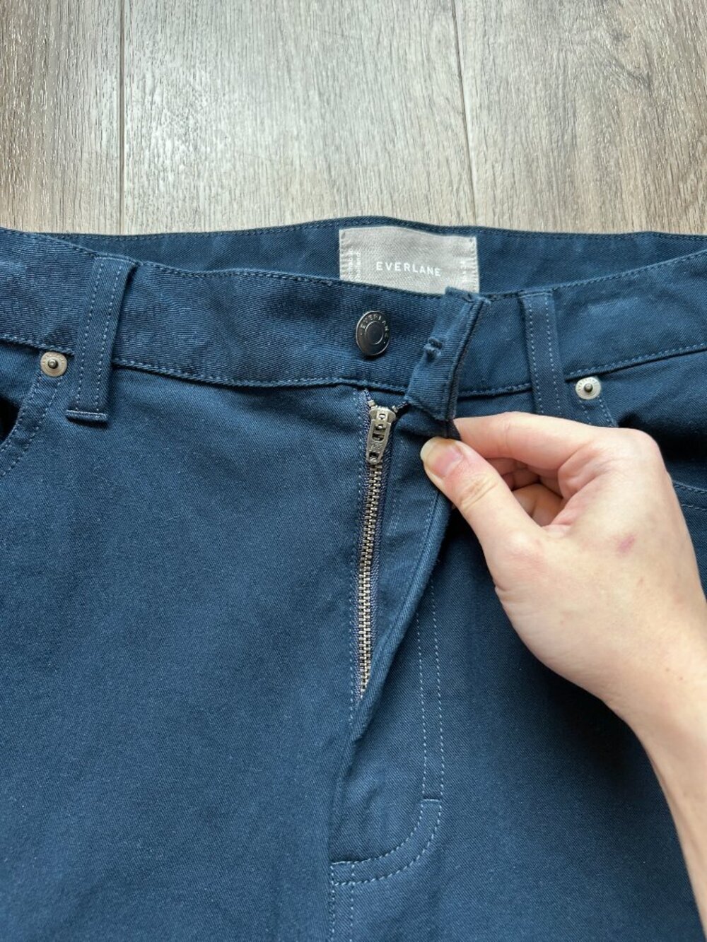 Everlane Men's The Stretch Twill 5-Pocket Pant in Navy Size 36x34 - Picture 8 of 12